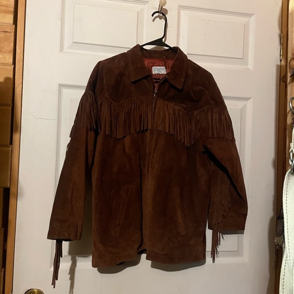 United Colours of Benetton “Save the Planet” vintage suede fringe jacket - Picture 2 of 12